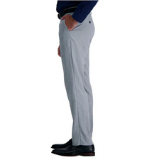 Hombre Haggar Pantalón Casual De Alta Calidad Para Hombre, Sin Planchado, Corte Recto Y Ajuste Delgado, Frente Plano, Color Arena, 33W X 34L, Caqui, 36W X 38L Pantalones Haggar