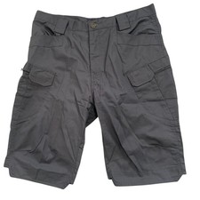 NEW GRAY POLYESTER/COTTON CARGO SHORTS SIZE 2XL