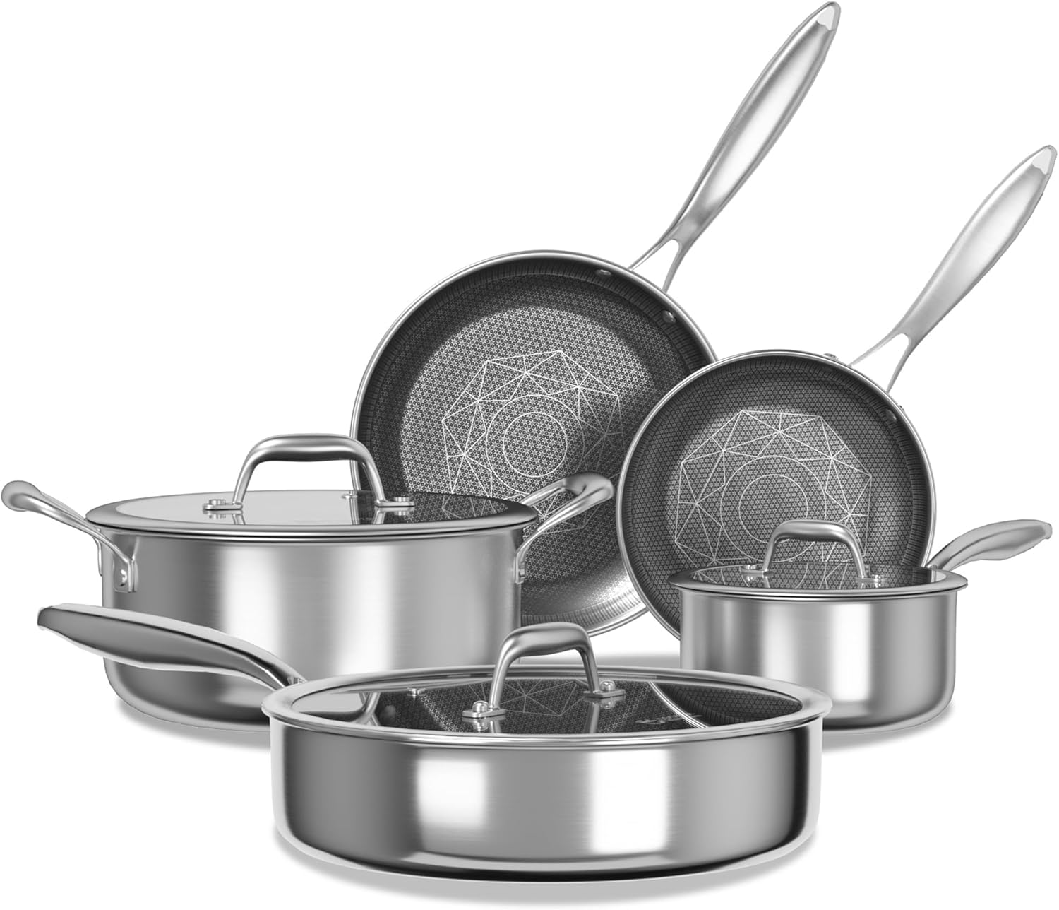 Stainless Steel Cookware Set Oven Induction Safe