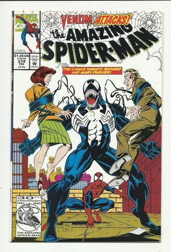 Amazing Spider-Man #374 - 1st series - Venom - VF+ 8.5