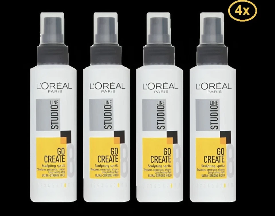 L'ORÉAL 4x LOreal Studio Line Go Create Sculpting Spritz Spray 150ml – Hair Styling