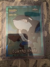 2025 Topps Chrome Spongebob Don the Whale Aqua Lava Refractor /199
