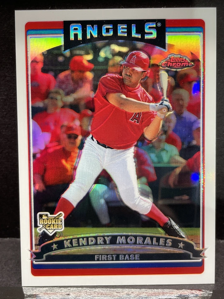 2006 Topps Chrome Kendry Morales *Rookie Logo Refractor* /25 ANGELS #CRC 34 - Image 2 of 4