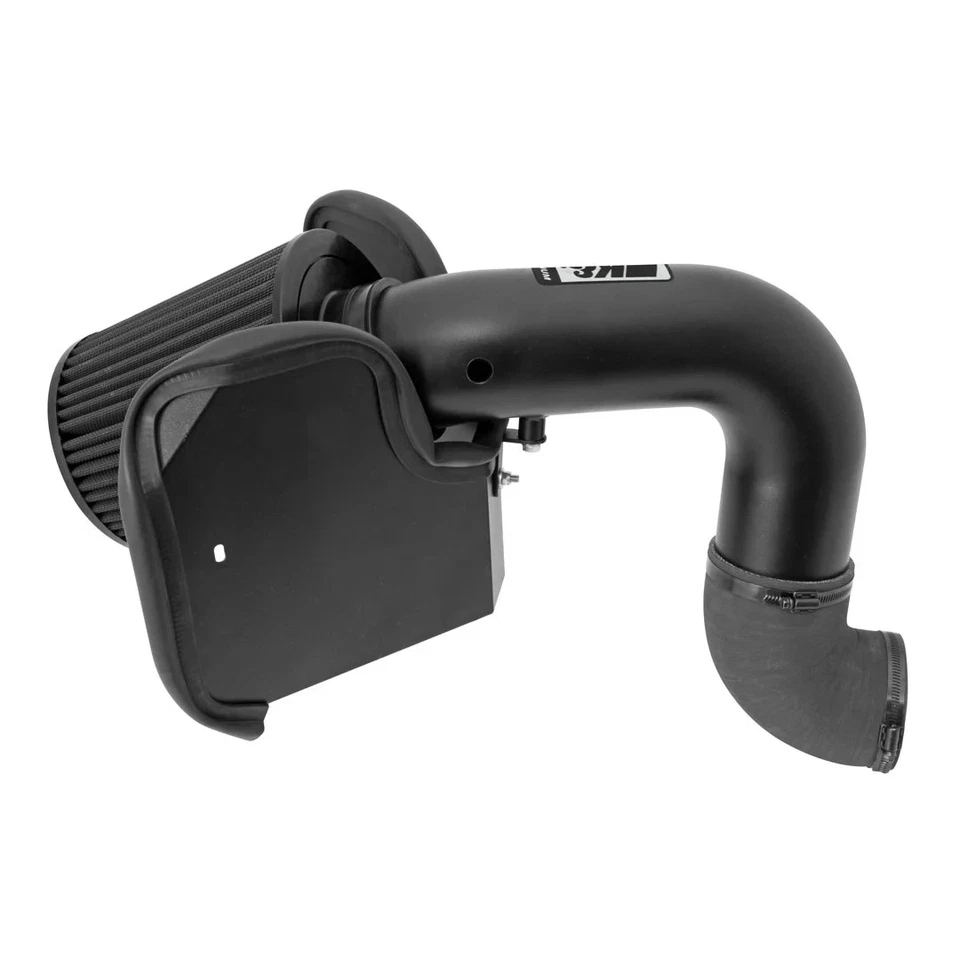 Entrada de aire frío de aluminio K&N con filtro seco para Dodge Ram Cummins 2003-2007 5,9 L Foto 3 de 4