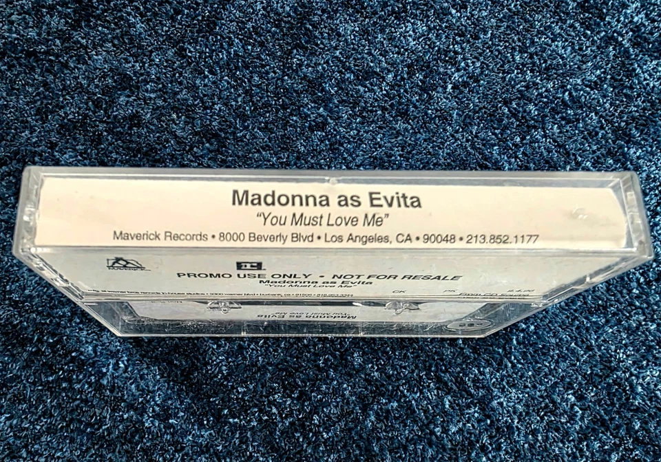MADONNA YOU MUST LOVE ME PROMO ONLY CASSETTE TAPE US 1996 RARE Evita - Image 3 of 4