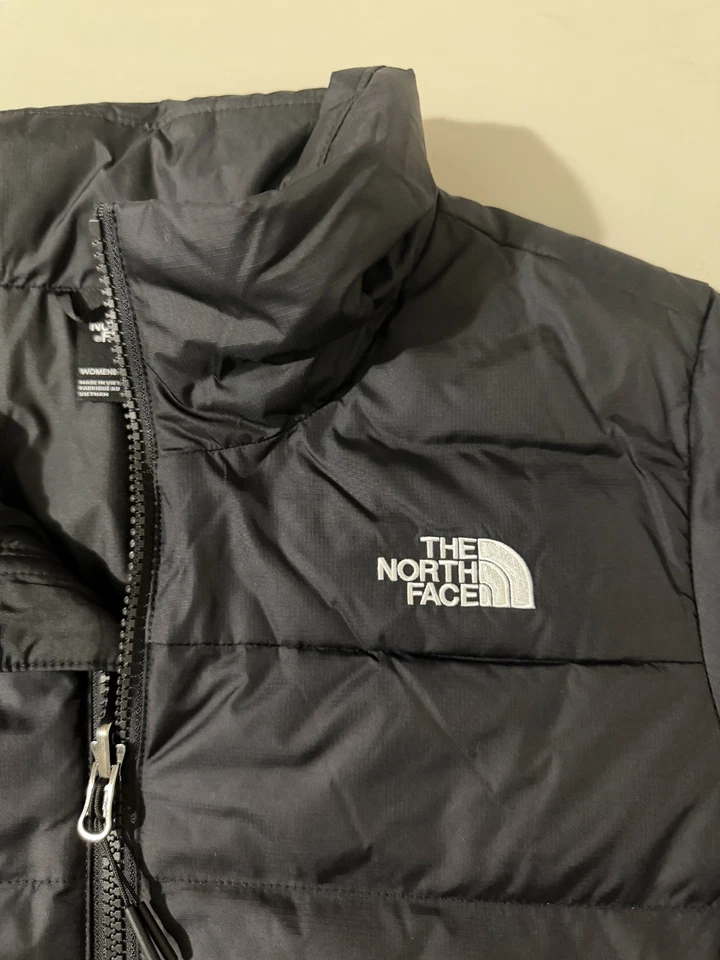 The North Face 女式 Minoqua (Flare II) Puffer 绝缘羽绒夹克 TNF 黑色 — 第 3/4 张图片