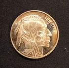 Awesome Indian Head Buffalo 1 Oz One Ounce Pure . 999 Fine Silver Coin!