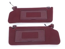 Oem Red Cloth Sunvisor Sun Visor Vanity Mirror W Lights For 88-89 Buick Reatta Oem Red Cloth Sunvisor Sun Visor Vanity Mirror W Lights For 88-89 Buick Reatta
