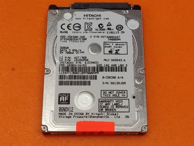       *AS IS* HDD Hard Drive SATA Laptop 2.5'' Hitachi HTS545032A7E380 320GB
