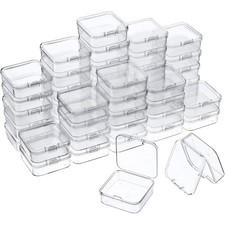 36 Pieces Small Clear Plastic Beads Storage 2.12 x x 0.79 Inches,