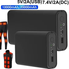 DC7.4V 5V2A Battery Pack for Heated Vests Pants Rechargeable phone Power Bank