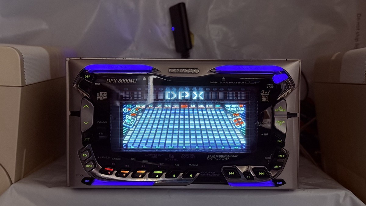 KENWOOD DPX-8000MJ 2DIN CD 3MD Changer DSP Car Stereo w/ External