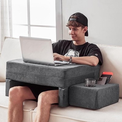 Laptop Rest Pillow for Lap Use, Extra-Large Reading Pillow for Adults