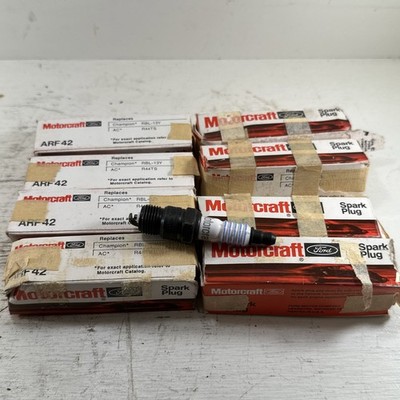 Lot Of 8 OEM Motorcraft/Autolite ARF42 Spark Plugs Fits 1960-70 Classic Fords