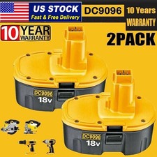 2 PACK 18V Battery For Dewalt 18 VOLT XRP DC9096 DC9098 Ni-MH DC9099 NEW