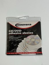 Inovera CD/DVD Sleeves 10 Pack Clear CD Sleeves New