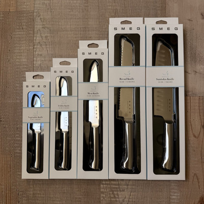 SMEG - Kitchen Knifes No. 1 - 5 Stainless Steel High Quality *NEU*