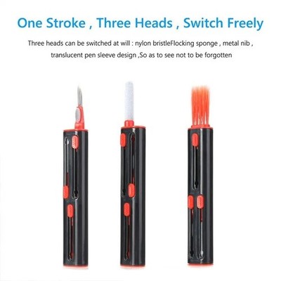3 in 1 Multi-function Cleaner Kit for Airpods Pro 3 2 1 Headset Cleaning Pen Key