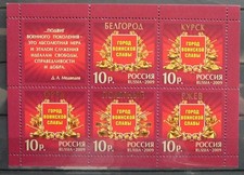 Russia Miniature Sheet - Cities of Military Glory_2009 - MNH.