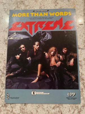 Extreme More Than Words  Bettencourt Cherone Sheet Music