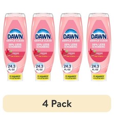 Dawn Gentle Clean EZ-Squeeze Dish Soap, 4 Pack, Pomegranate Rose, 24.3oz