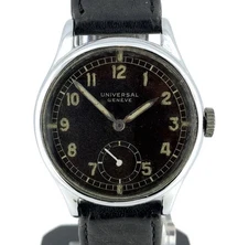 Vintage Universal Geneve World War II Era Military Watch 31230 Cal. 262 RUNS
