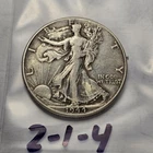 1944 Walking Liberty Half Dollar .900 Silver 2-1-4