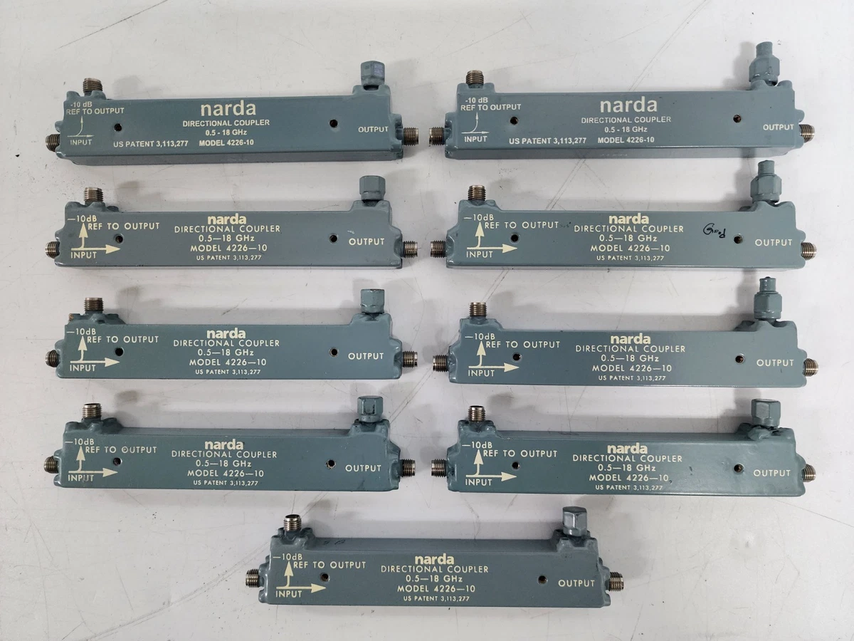 Acoplador direccional Narda 4226-10, 0,5 a 18 GHz, 10 dB, SMA(f)