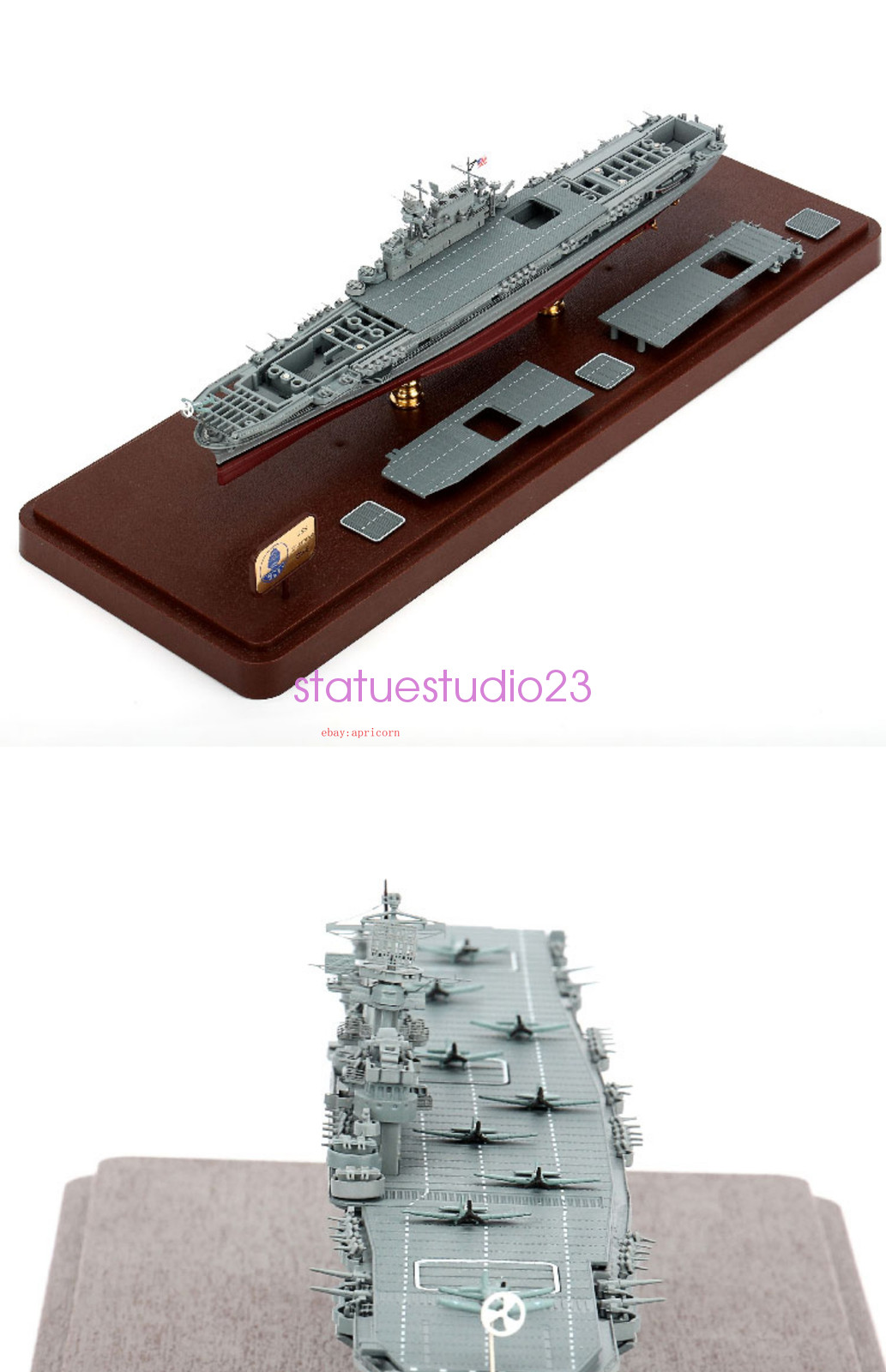 1/700 CV-6 USS Aircraft Mother Ship Enterprise Warship Alloy Model Boy Gift