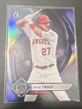 MIKE TROUT 2022 Bowman Platinum Base #90 Los Angeles Angels Baseball Card