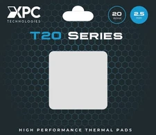 XPC High Performance 20W/mK Thermal Pad T20 Series, 100 x 100mm, White, 0.5mm...