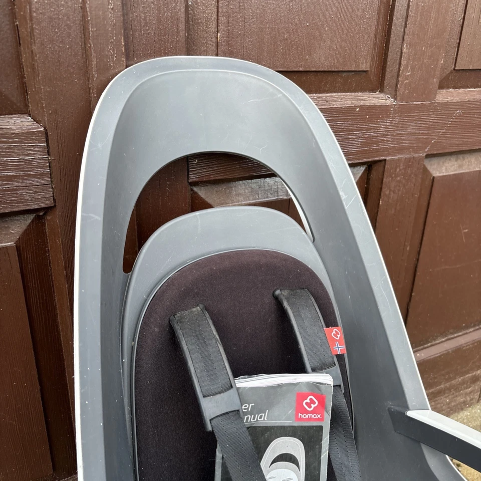 Hamax Caress Child Bike Seat White & Black With Key & Manual - Image 2 of 4