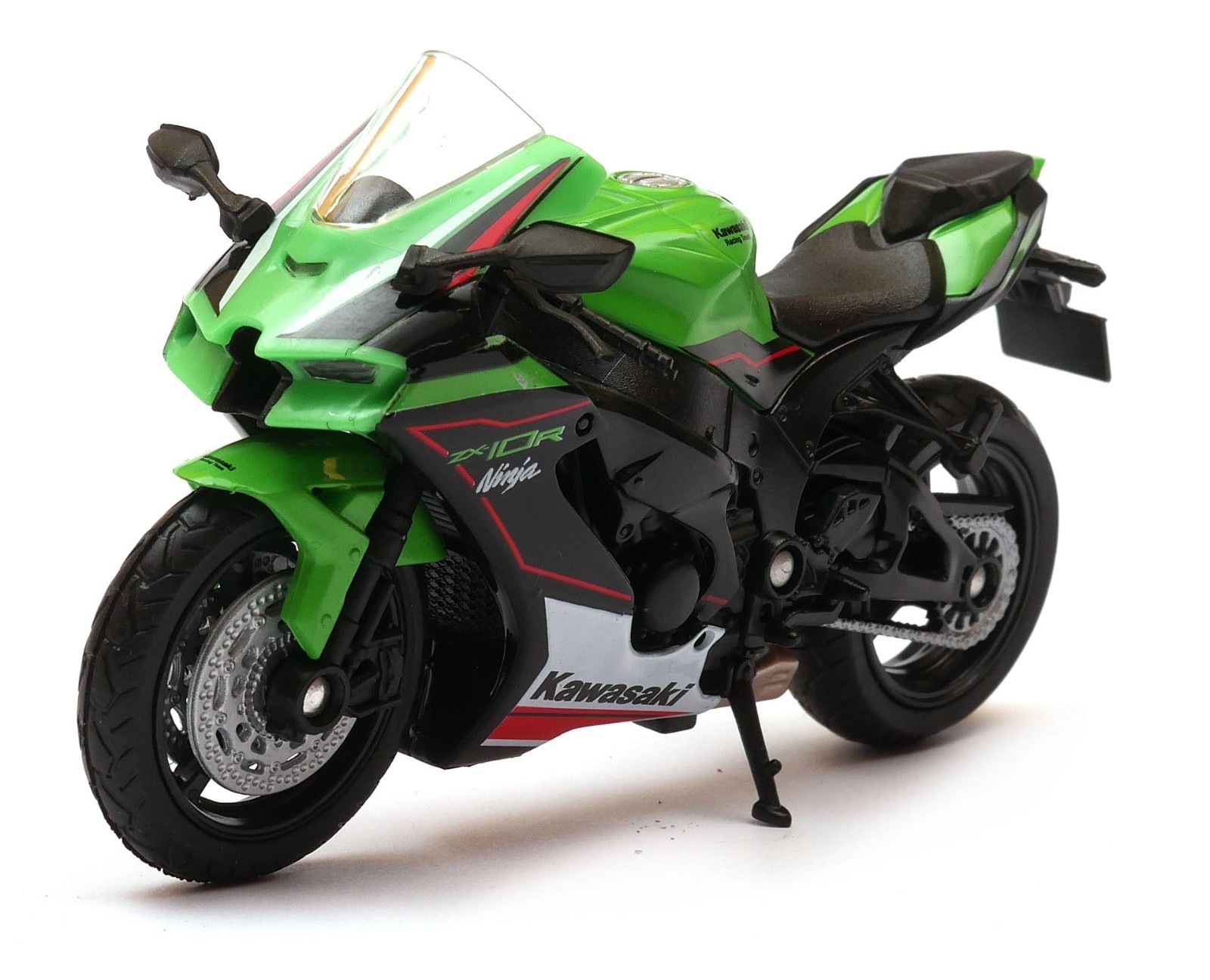 Kawasaki Ninja ZX 10R Japanese Motorcycle Model Green Toy Diecast 1:18 Welly