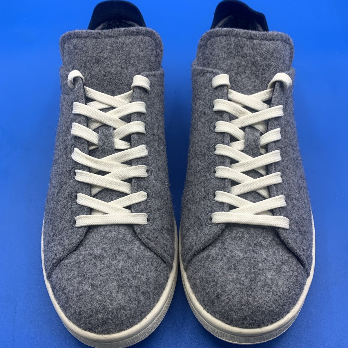 Adidas Stan Smith PC Wool Originals Shoes Mens Sz 8.5 Grey/Black Sneakers AQ8452 Adidas Stan Smith PC Wool Sneakers Size 5.5 | Mercari main image 2