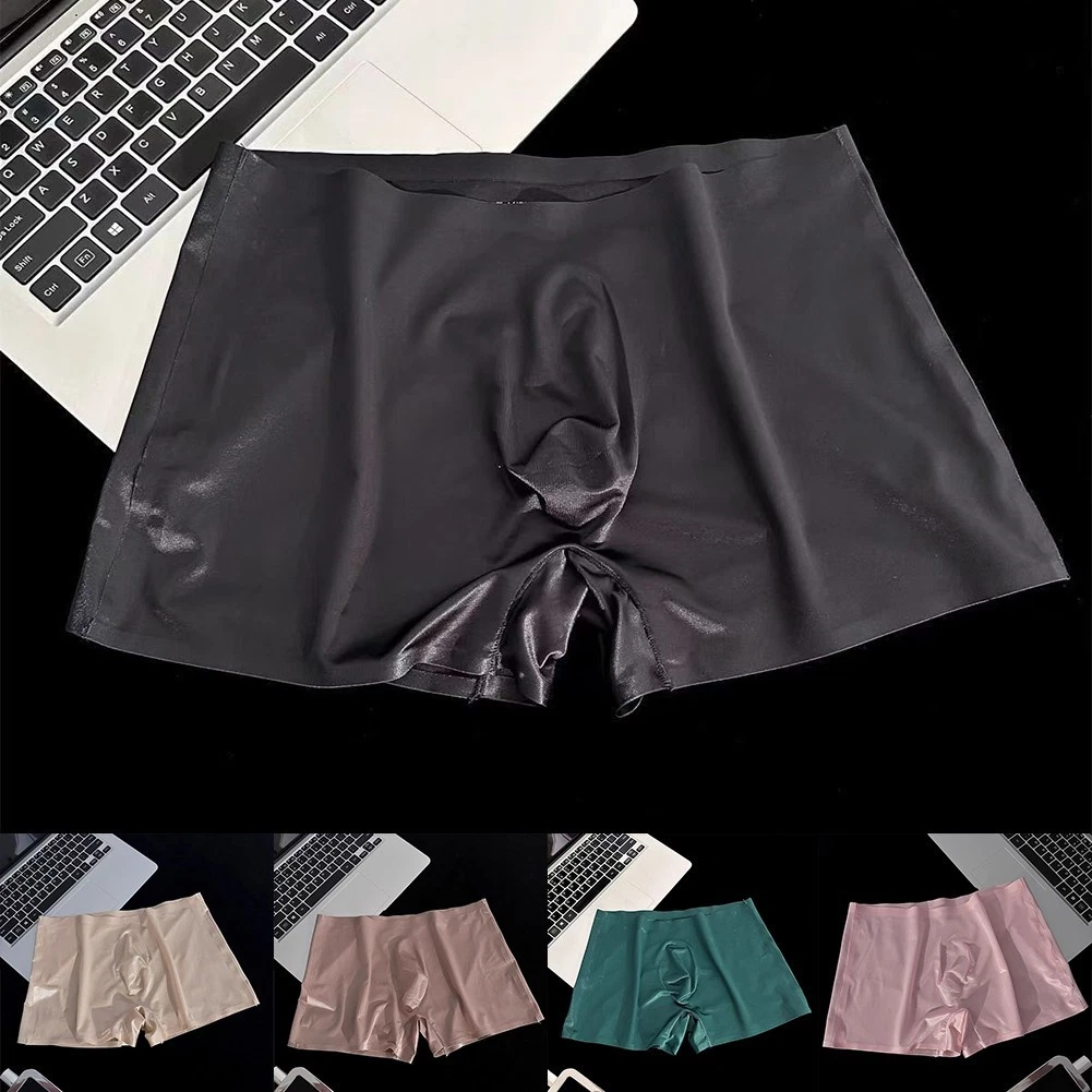 LUWOO Confezione Da 4 Boxer Uomo Con Tasca Nascosta Segreta, Mutande Da Viaggio In Morbido Modal, Taglia XL (Girovita 102-107 Cm) - Nero