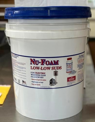 Low Low Suds Liquid Detergent for Bar Glassware - Original Streak-Free Solution