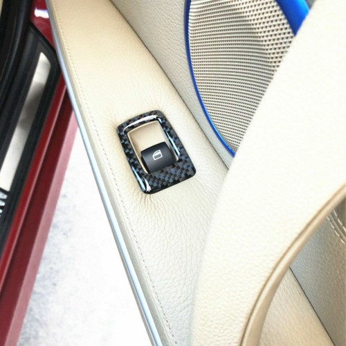 Carbon Fiber Armrest Door Handle Window Trim For BMW 3 Series E90 E92 LHD 37.8cm - Picture 3 of 7