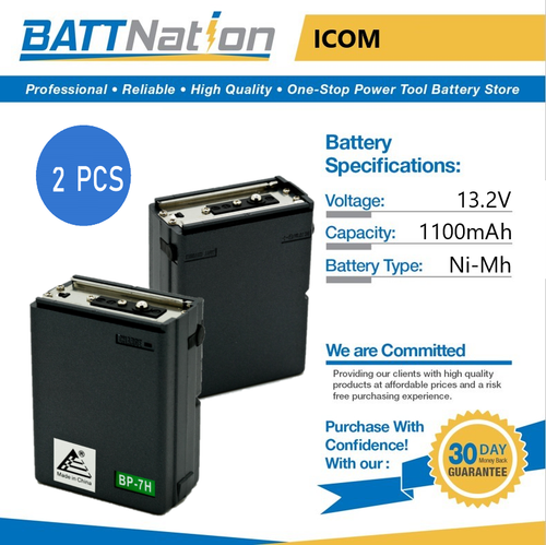 Batterie De Rechange Vhbw Pour Talkie-walkie Icom BP-173, BP-180 - 1000mAh NiMH 7.2V