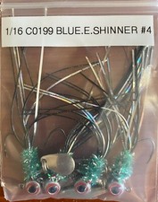 Hand Tied Crappie Jigs With Spinners Made in USA Pack of 6 Various Colors New