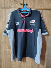 Saracens FC Canterbury Middlesex RFU Rugby Shirt Away 2001 Jersey Men Size 2XL