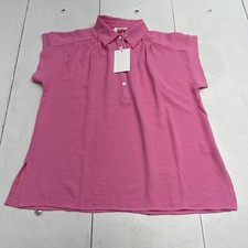 Andree By Unit Pink Short Sleeve Shirt Dress Women’s Size Small