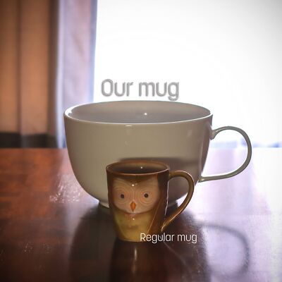 Allures & Illusions Gigantic Coffee Mug - Worlds Largest Coffee Cup (10.2"  x ... | eBay