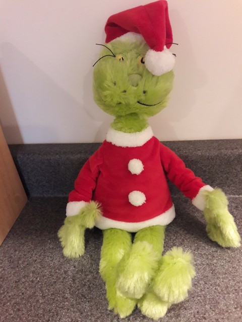 santa grinch plush