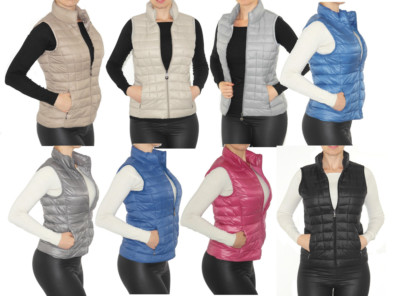 Amazon Warme Damenweste Damen Weste Stepp Daunen-Jacke-Optik