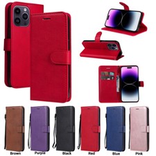 For iPhone 17 Pro Max 16 15 14 13 12 11 7 Magnetic Leather Flip Card Wallet Case