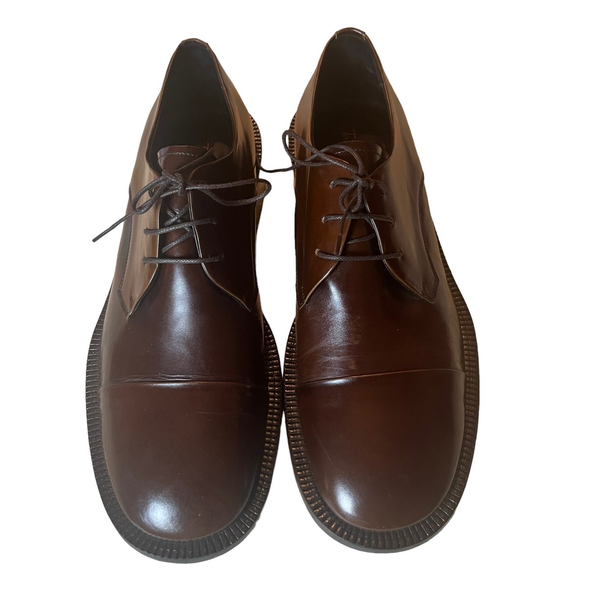 Todd Welsh Mens Cap Toe Dress Shoes Lace Up Oxford Leather 