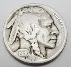 1918 D INDIAN HEAD "BUFFALO" NICKEL  *VG - VERY GOOD*  *FREE SHIPPING*