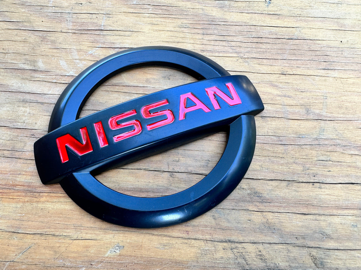Nissan 370z Black Emblems NISSAN 350Z 370Z VERSA JDM BLACK RED JDM