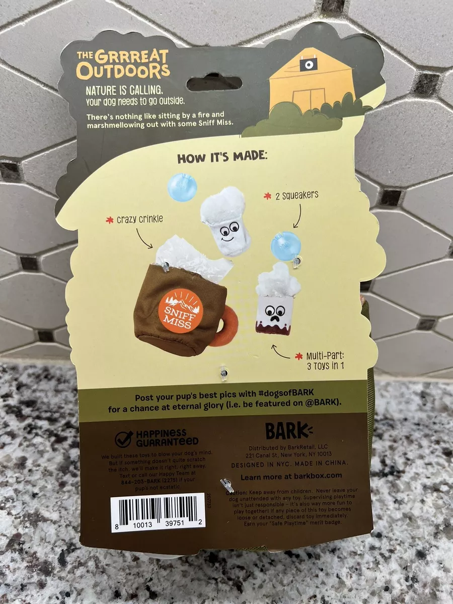 BARK Grrreat Outdoors Sniff Miss Plush BPA-Free Dog Treat Hider Toy in the Pet  Toys department at