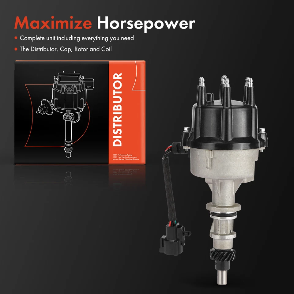 Электронный распределитель с крышкой и ротором для Ford F-150 F-250 E-150 Econoline Bronco - Изображение 2 из 4